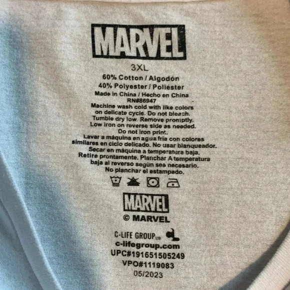 Marvel Comics graphic T size 3 XL - Picture 5 of 6